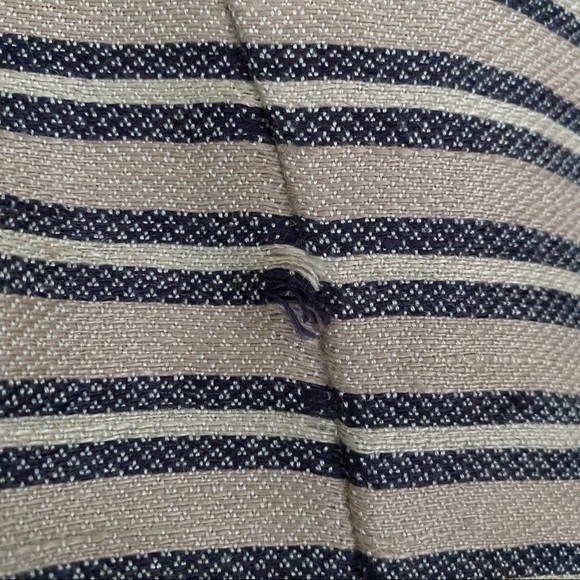 LOFT 👜 Tan/Blue Linen Blazer - Picture 5 of 9